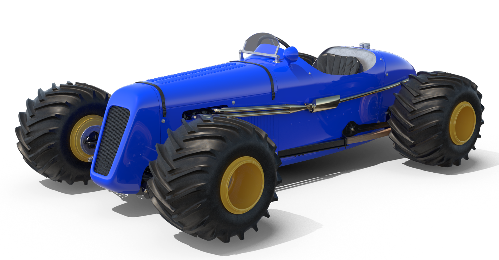 Blue Dragster Buggy Car.H03.2k